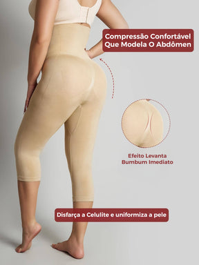 Legging Capri Shapewear Cintura Alta Modeladora