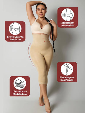 Legging Capri Shapewear Cintura Alta Modeladora