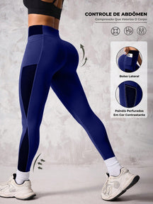 Legging Fitness Cintura Alta Com Bolso Lateral