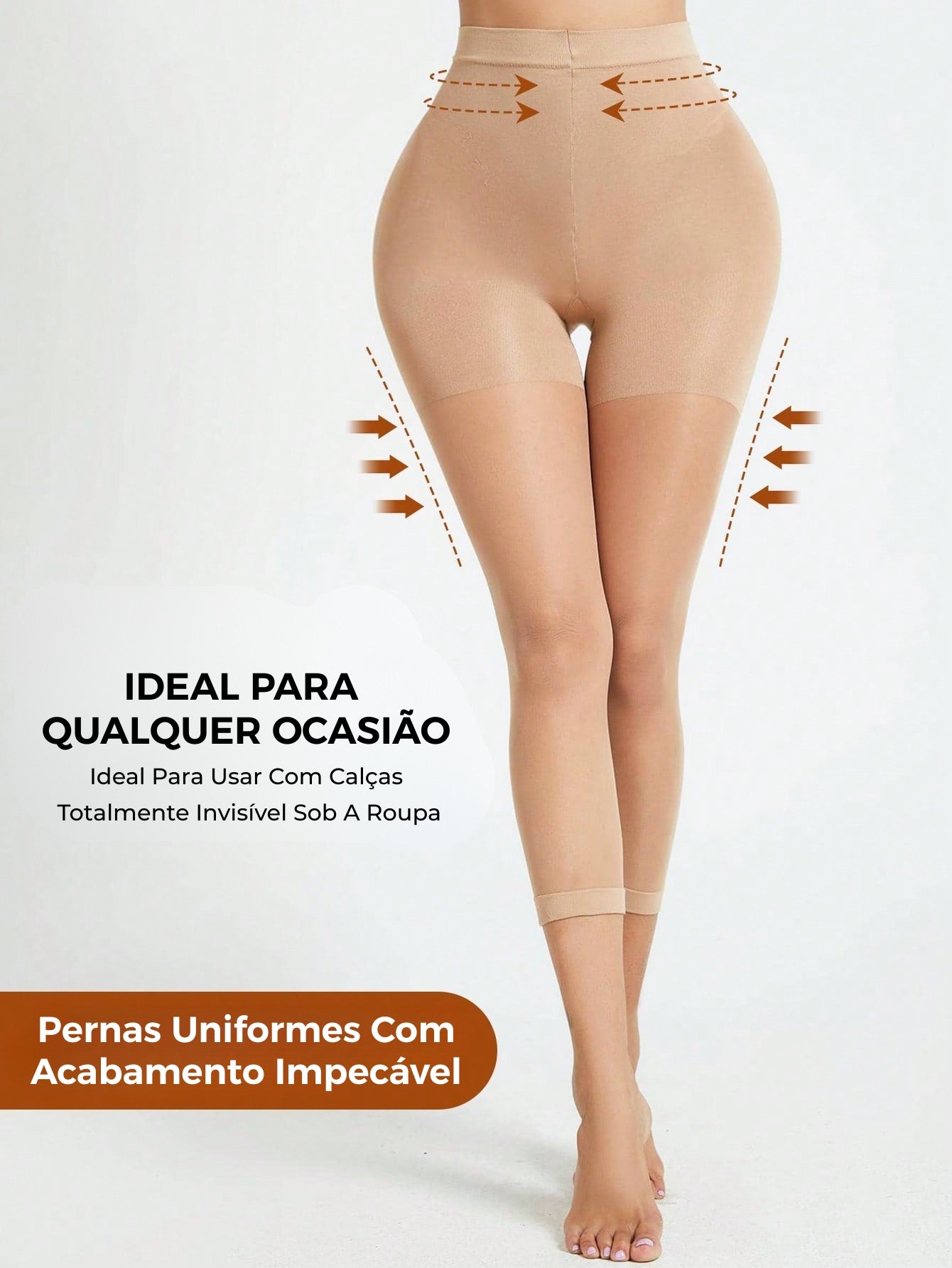 Legging Shapewear Cintura Alta Com Painéis Transparentes