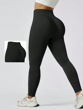 Legging Sem Costura Cintura Alta Efeito Push Modeladora