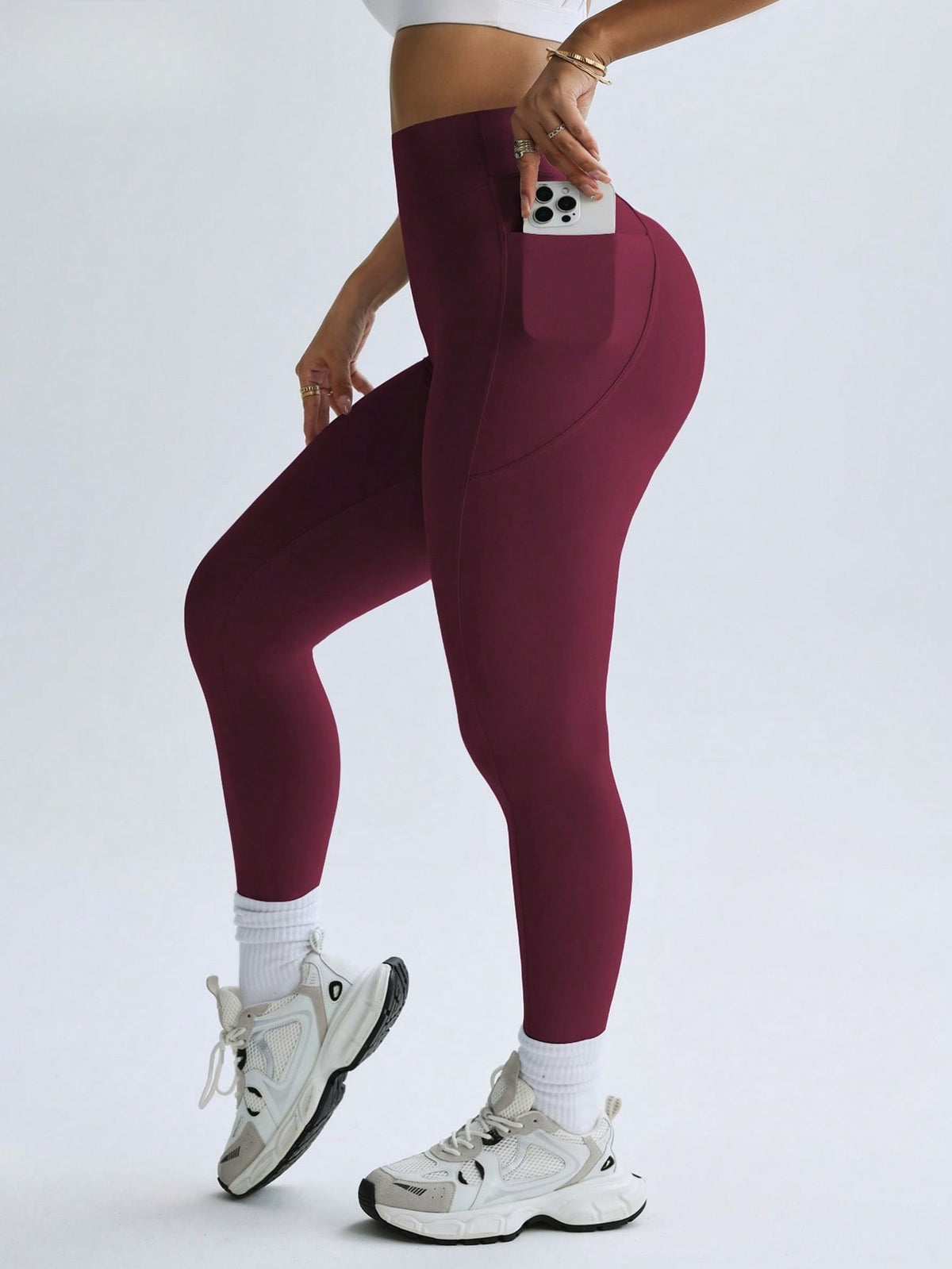 Legging Fitness Cintura Alta Térmica Com Bolso Lateral