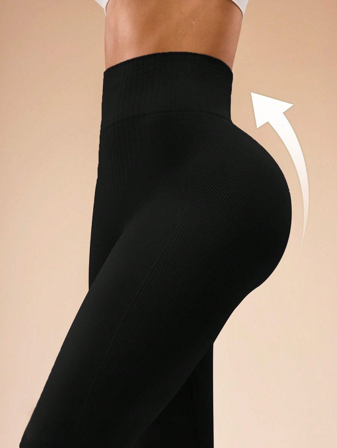 Legging Sem Costura Cintura Alta Textura Anatômica