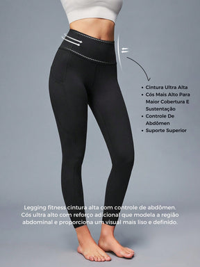 Legging Fitness Cintura Alta Com Suporte Esculpidor