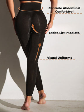 Legging Sem Costura Cintura Alta Modelagem Shapewear