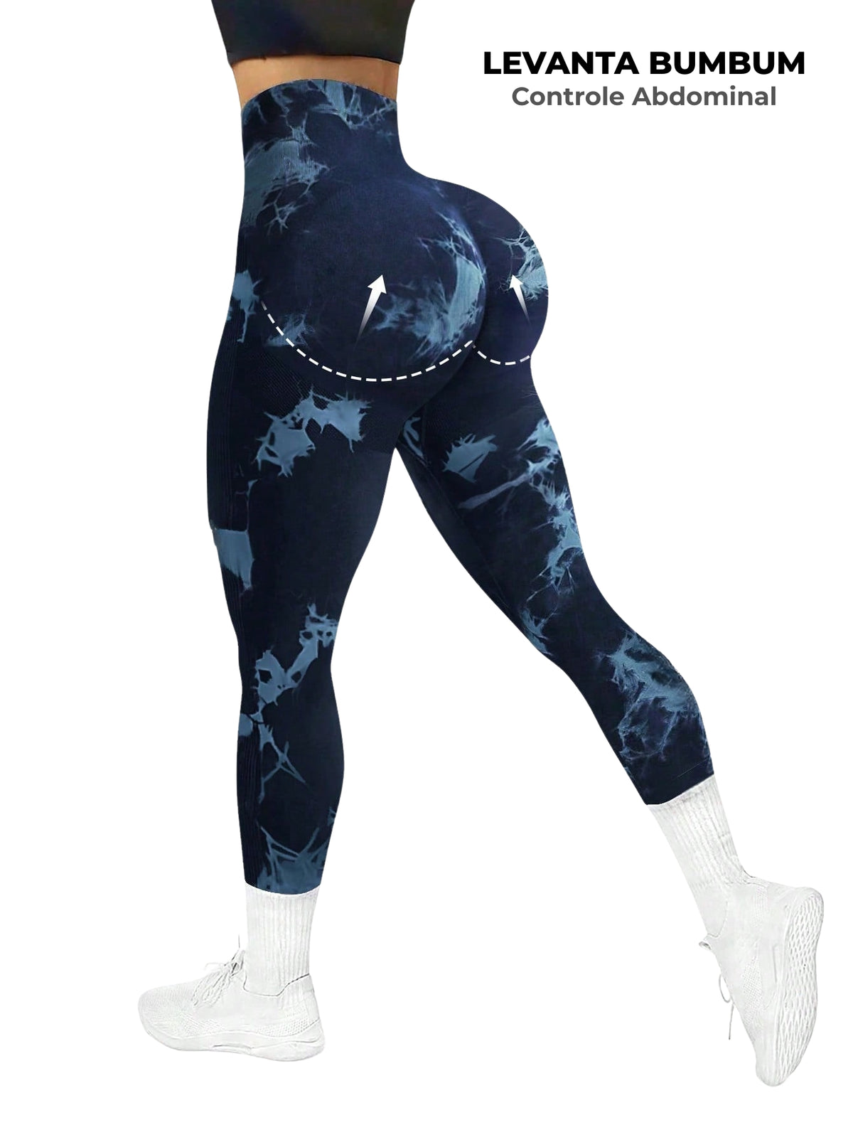 Legging Fitness Estampada Cintura Alta Modeladora