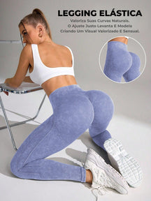 Legging Cintura Alta Modeladora Com Recortes Anatômicos