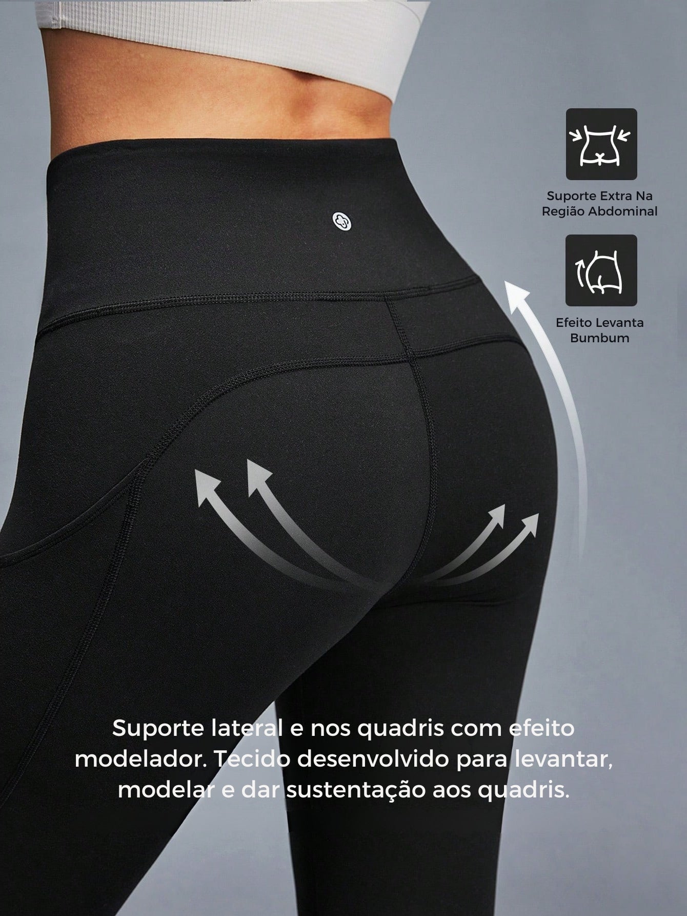 Legging Fitness Cintura Alta Com Suporte Esculpidor