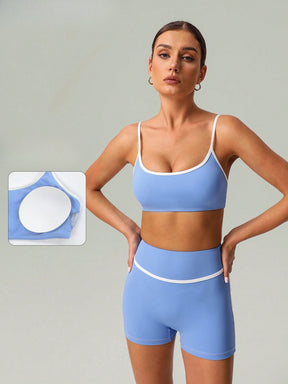 Conjunto Top Alças Finas E Short Cintura Alta Detalhado