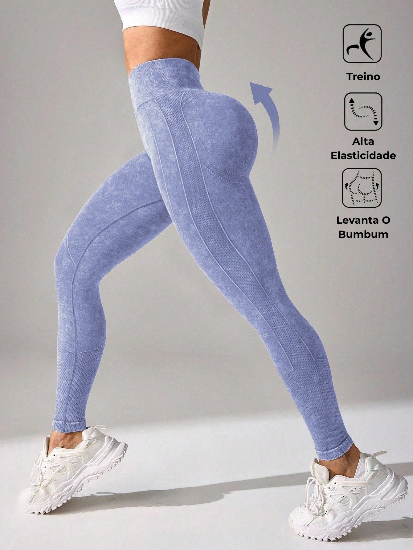 Legging Cintura Alta Modeladora Com Recortes Anatômicos