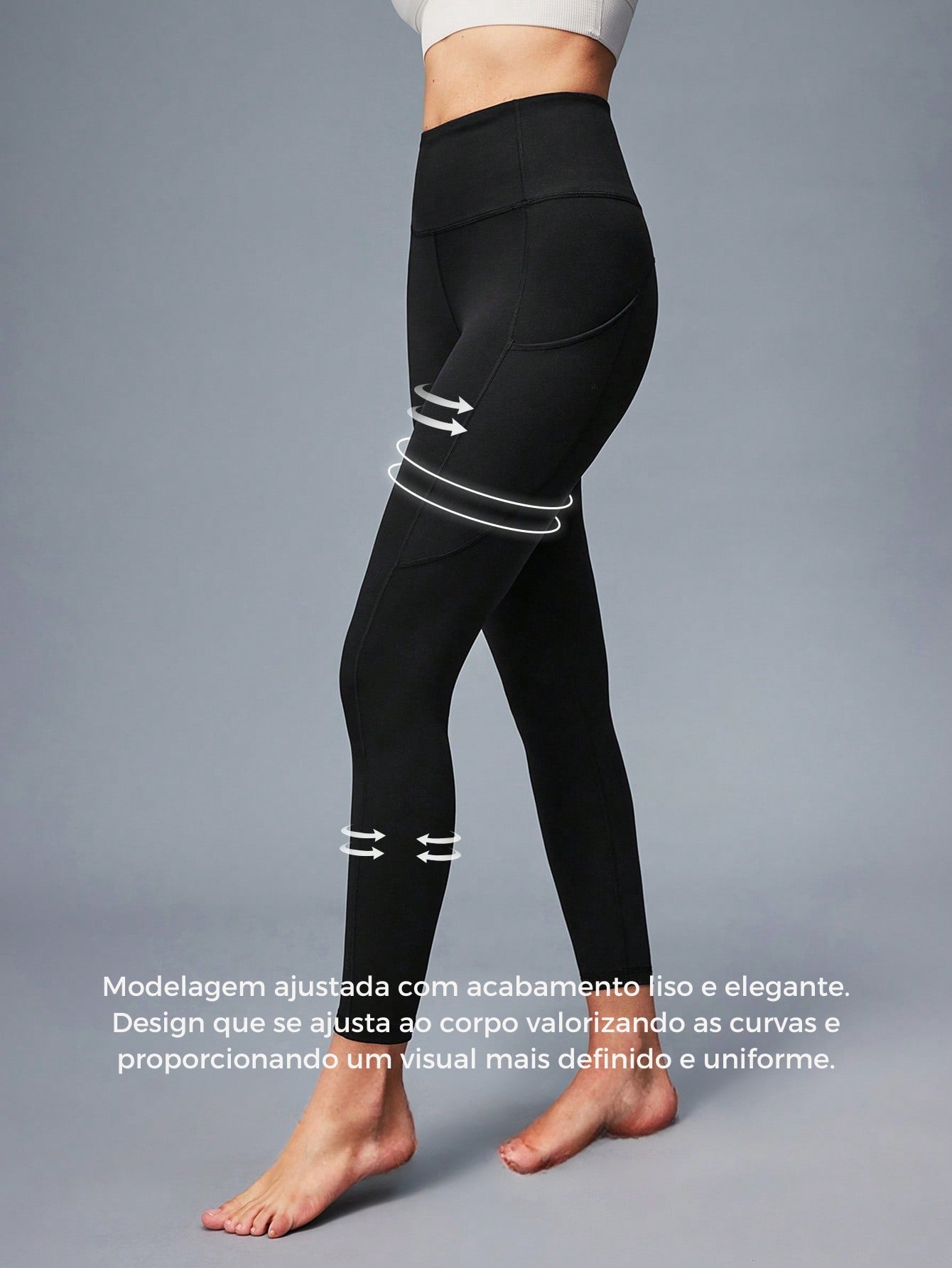 Legging Fitness Cintura Alta Com Suporte Esculpidor