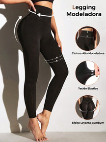 Legging Shapewear Cintura Alta Efeito Butt Lift