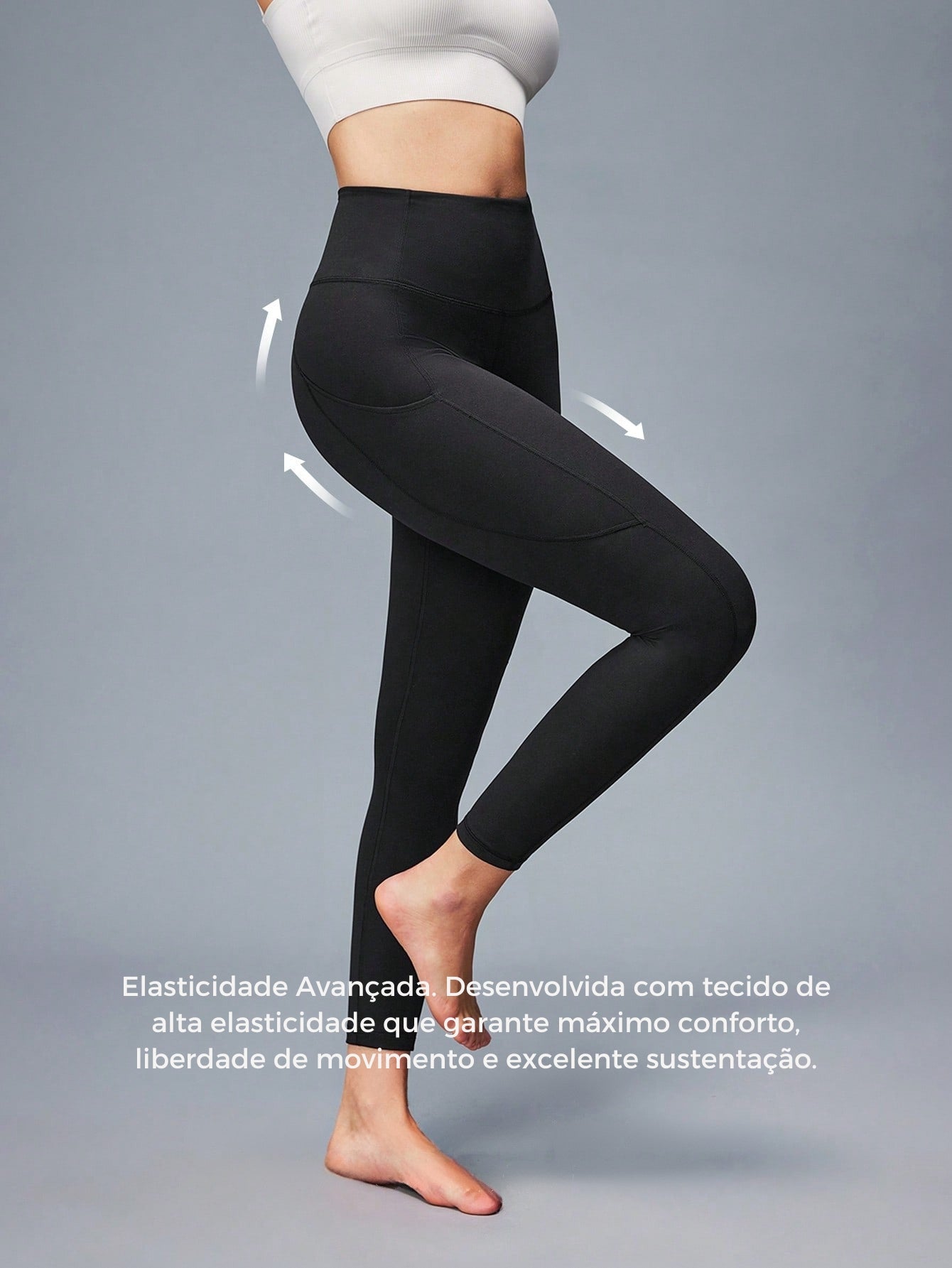 Legging Fitness Cintura Alta Com Suporte Esculpidor
