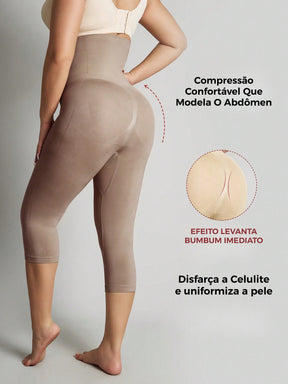 Legging Capri Shapewear Cintura Alta Modeladora