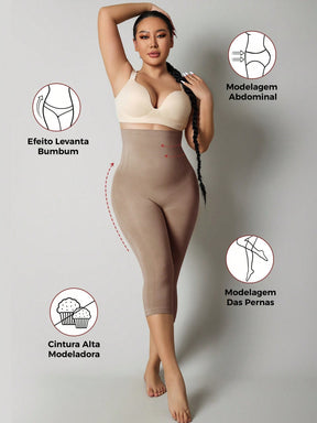 Legging Capri Shapewear Cintura Alta Modeladora