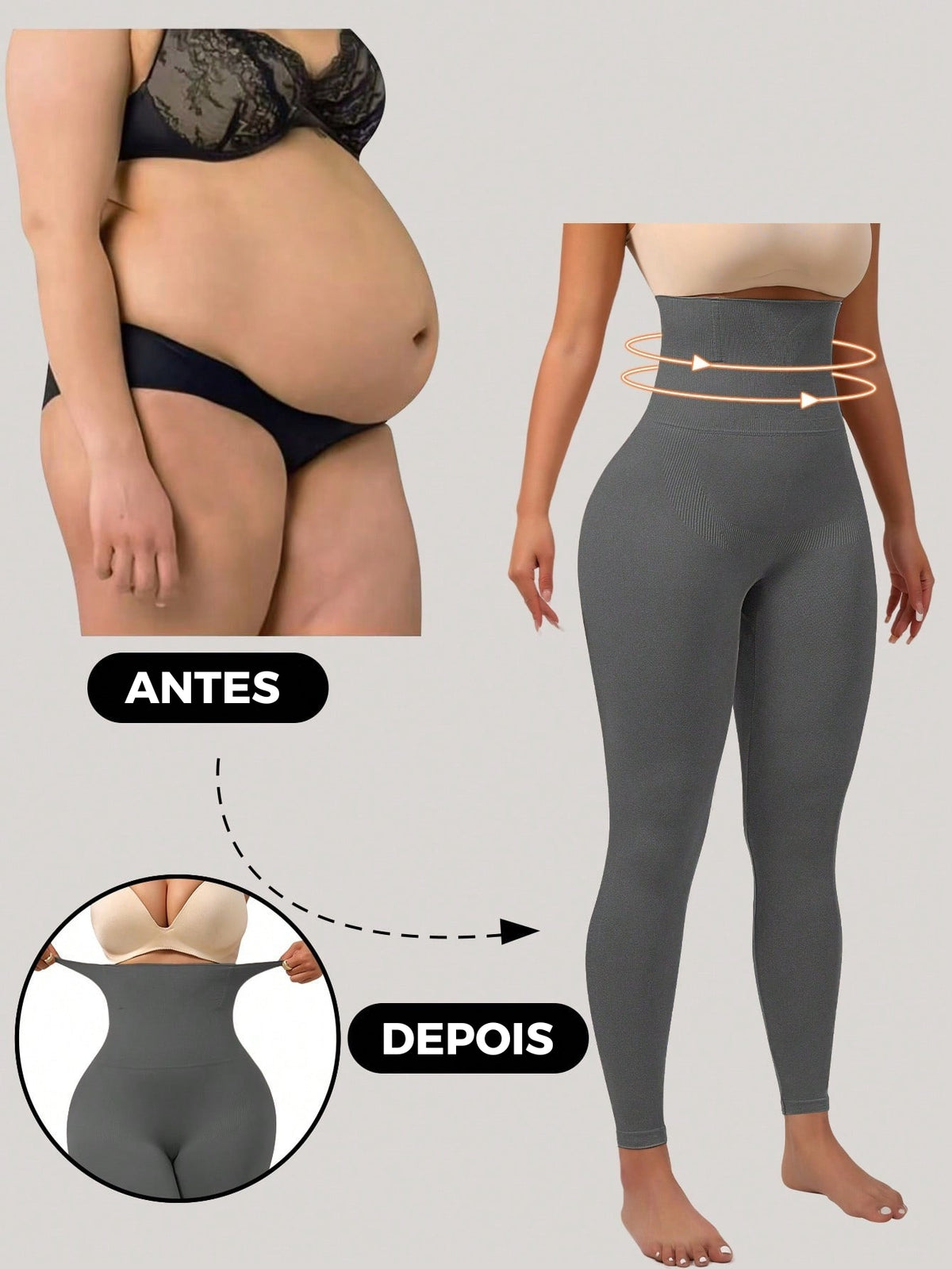 Legging Shapewear Cintura Alta Efeito Modelador