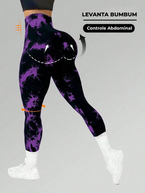 Legging Fitness Estampada Cintura Alta Modeladora