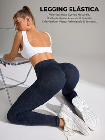 Legging Cintura Alta Modeladora Com Recortes Anatômicos
