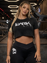 Cropped Fitness Com Estampa Lettering Estilo Treino