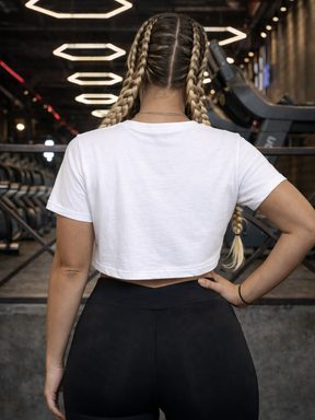 Cropped Fitness Com Estampa Divertida Estilo Treino