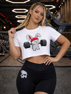 Cropped Fitness Com Estampa Fun De Treino Estilo Treino