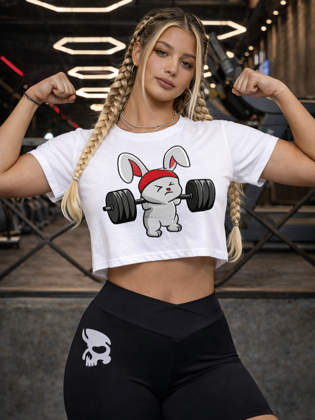 Cropped Fitness Com Estampa Fun De Treino Estilo Treino