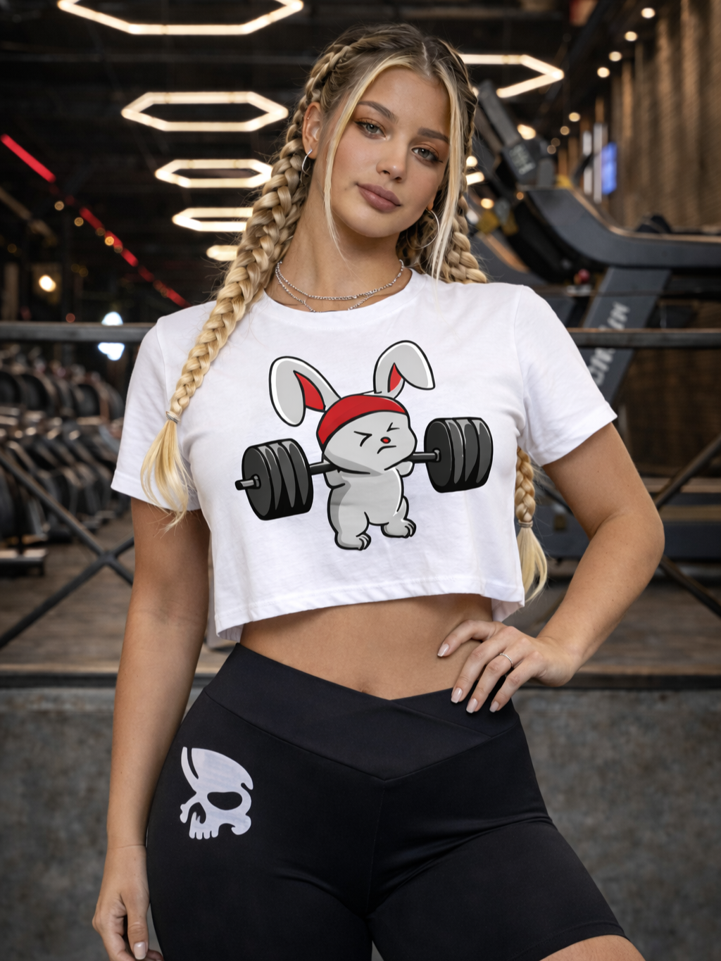 Cropped Fitness Com Estampa Fun De Treino Estilo Treino