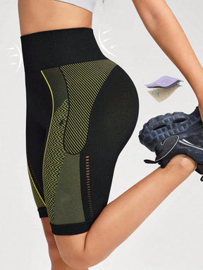 Short Cintura Alta Modelador Com Painéis Texturizados