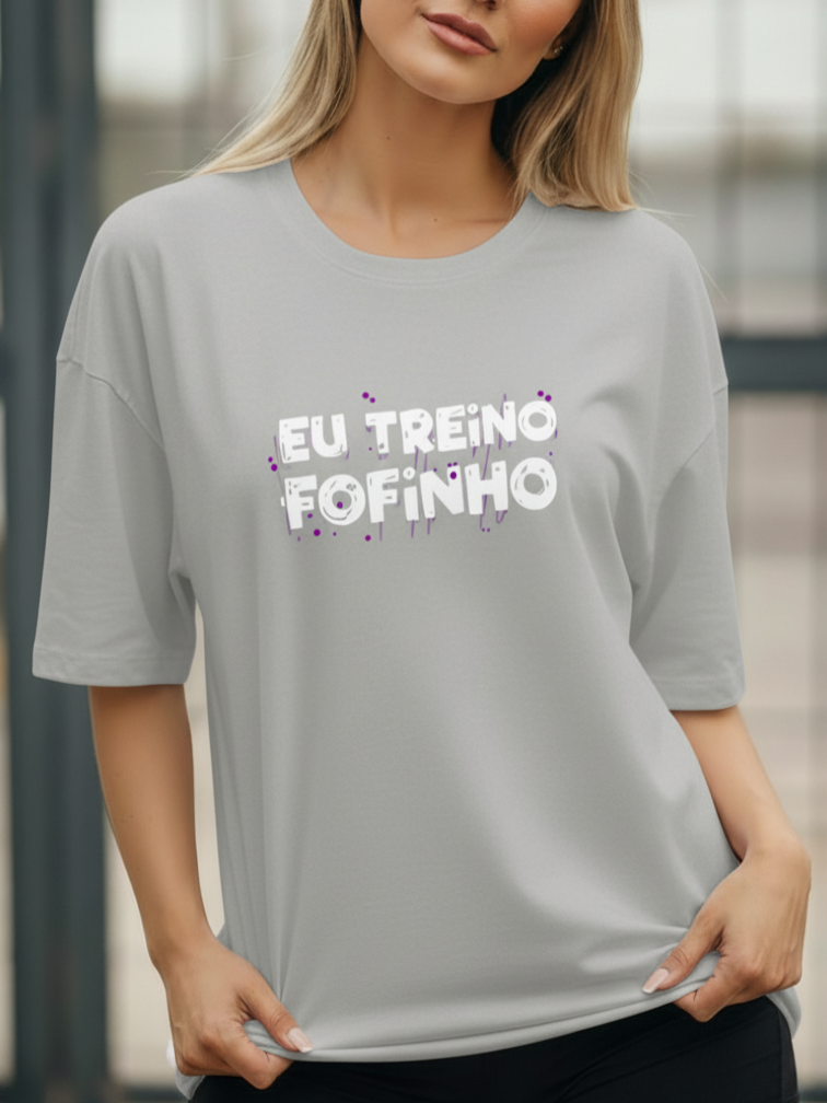 Camisa Fitness Oversized Com Estampa Divertida Estilo Street