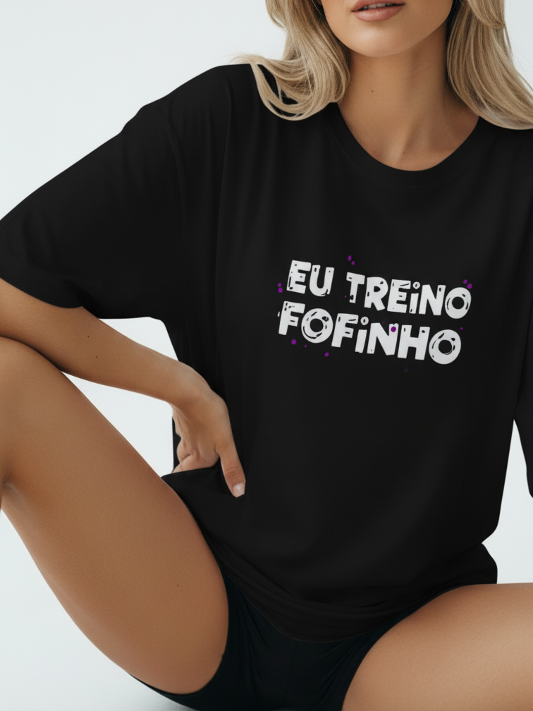 Camisa Fitness Oversized Com Estampa Divertida Estilo Street